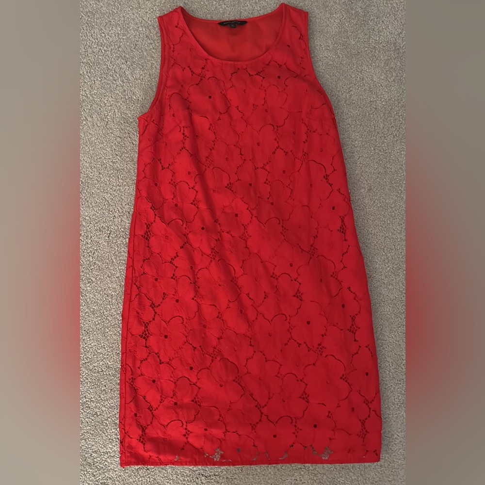 Red Dress Banana Republic Midi Dress